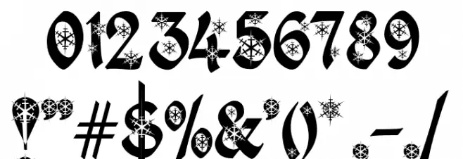 Kingthings Christmas Font Alte caractere