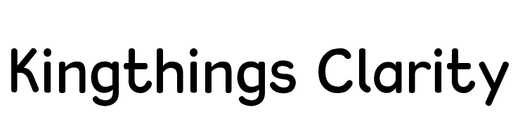 Kingthings Clarity  Free Fonts Download