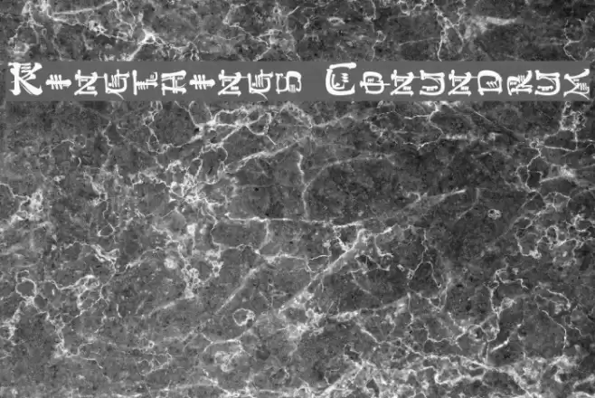 Kingthings Conundrum Font examples