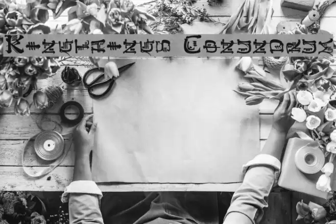 Kingthings Conundrum Font examples