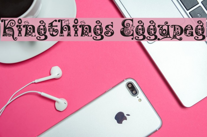 Kingthings Eggypeg Font examples