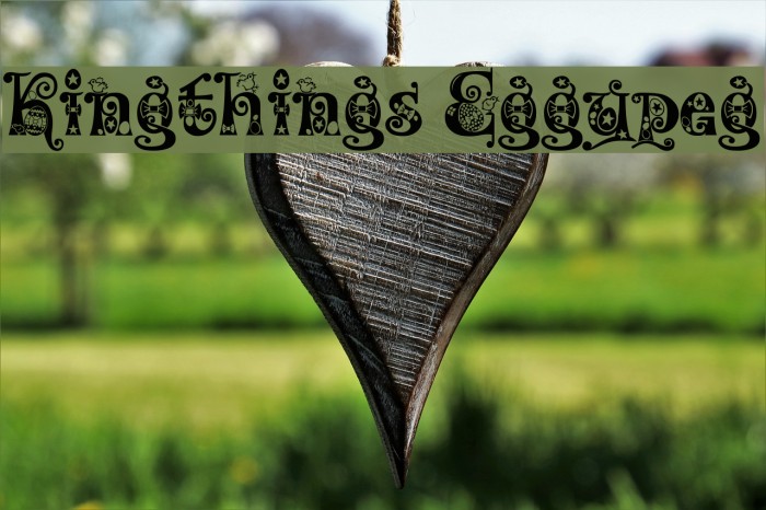Kingthings Eggypeg Font examples