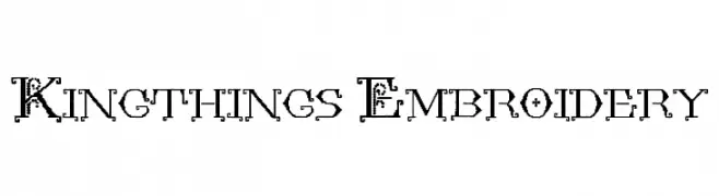 Kingthings Embroidery  تنزيل الخطوط