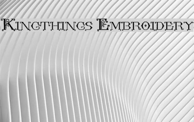 Kingthings Embroidery Example 1