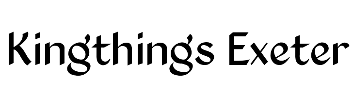 Kingthings Exeter  フリーフォントのダウンロード