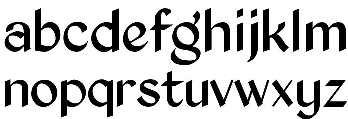 Kingthings Exeter Font LOWERCASE