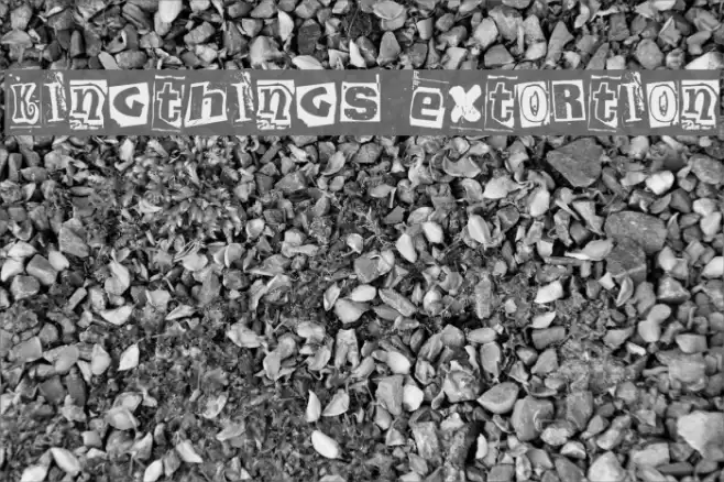 Kingthings Extortion フォント examples