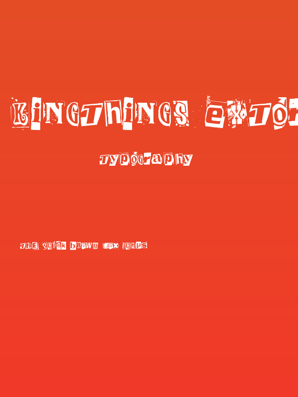 Kingthings Extortion Poster