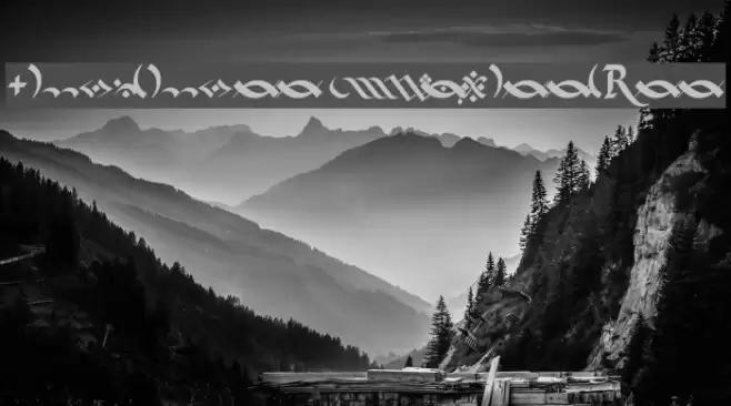 Kingthings Flourishes Font examples