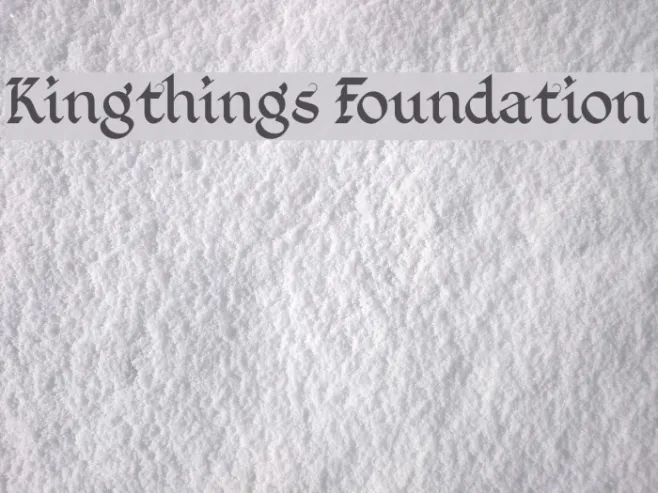 Kingthings Foundation Example 2