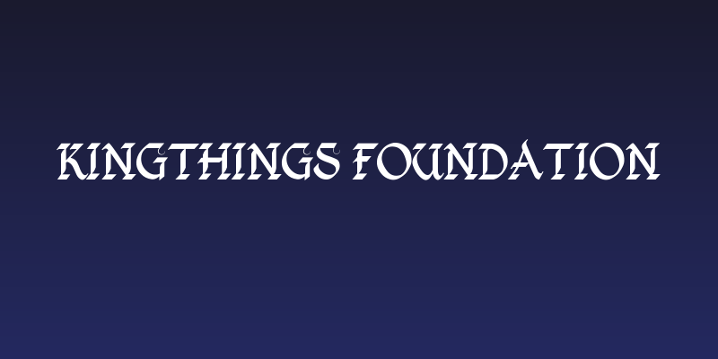 Kingthings Foundation Social Header
