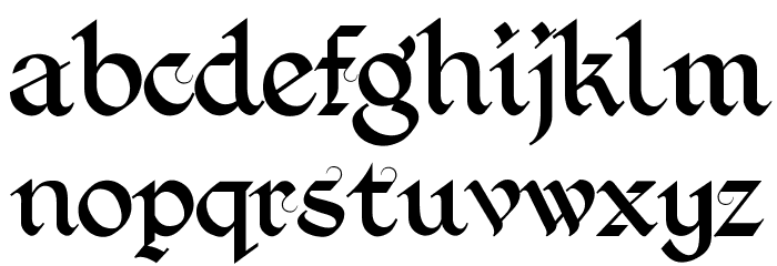 Kingthings Foundation Font LOWERCASE