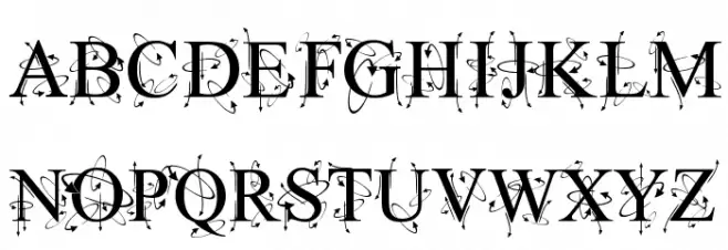Kingthings Frontwards Шрифта ВЕРХНИЙ