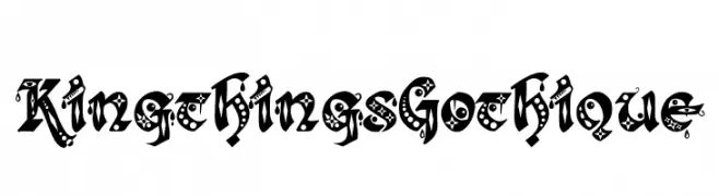 Kingthings Gothique  Frei Schriftart Herunterladen
