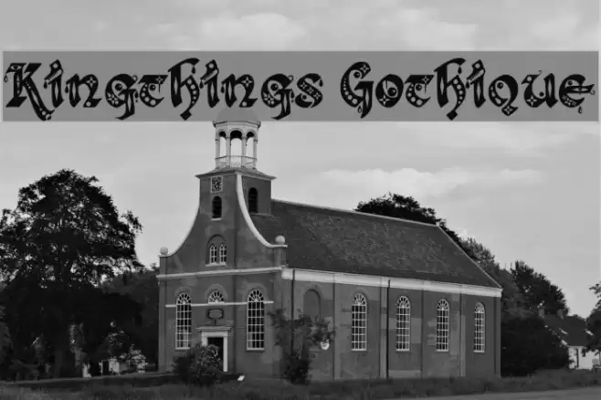 Kingthings Gothique Font examples