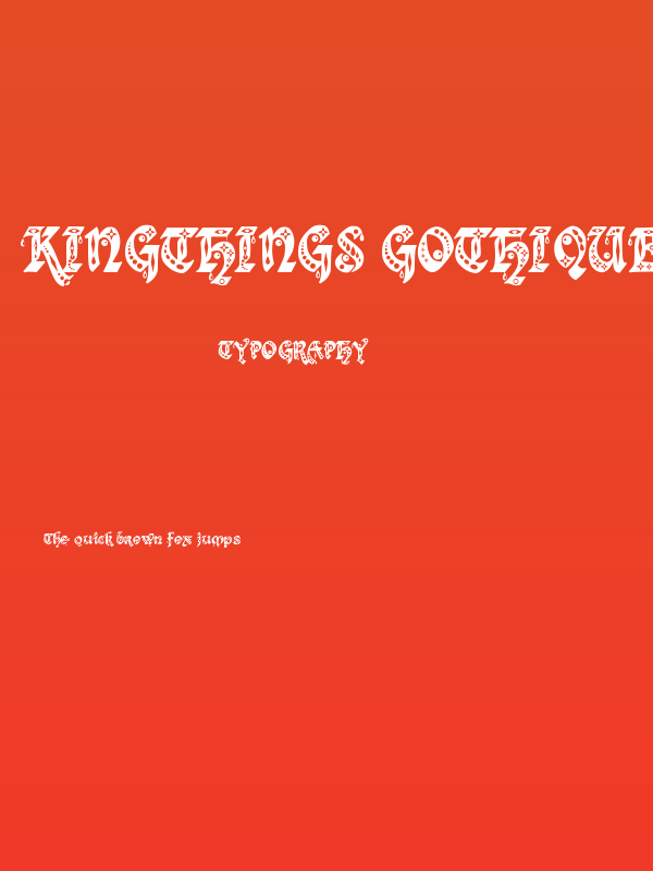 Kingthings Gothique Poster