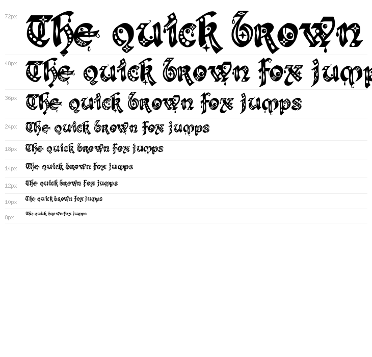 Kingthings Gothique Waterfall