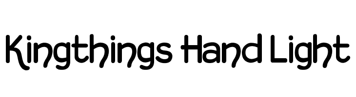 Kingthings Hand Light  免费字体下载
