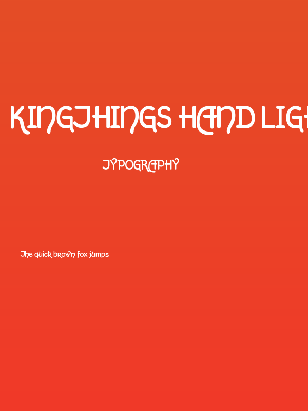 Kingthings Hand Light Poster