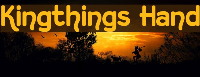 Kingthings Hand フォント examples