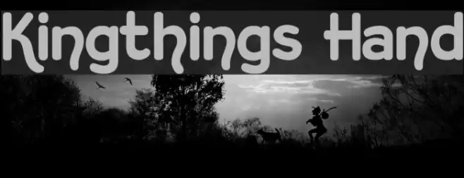 Kingthings Hand Font examples