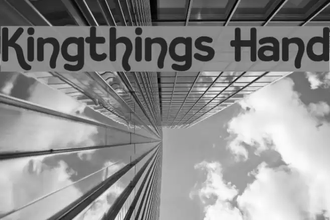 Kingthings Hand Font examples