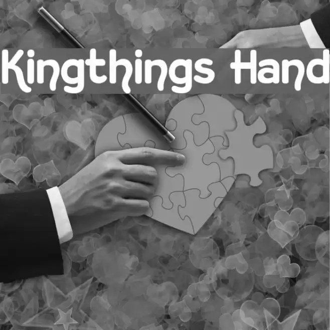 Kingthings Hand Font examples