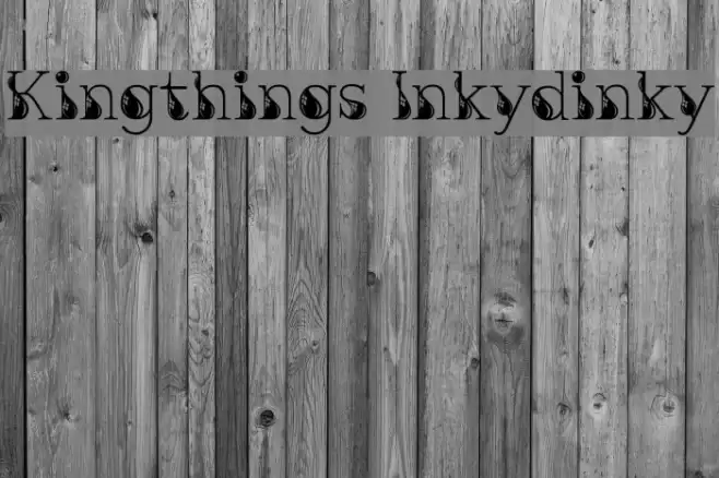 Kingthings Inkydinky Font examples