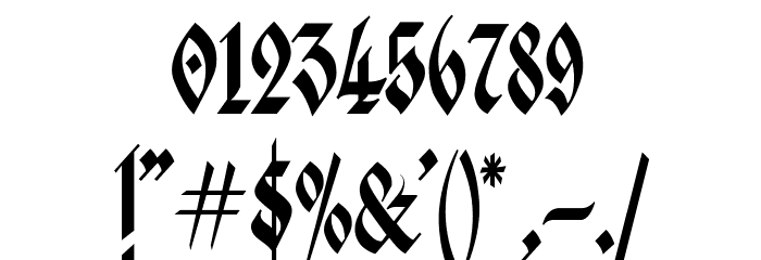 Kingthings Italique Font OTHER CHARS