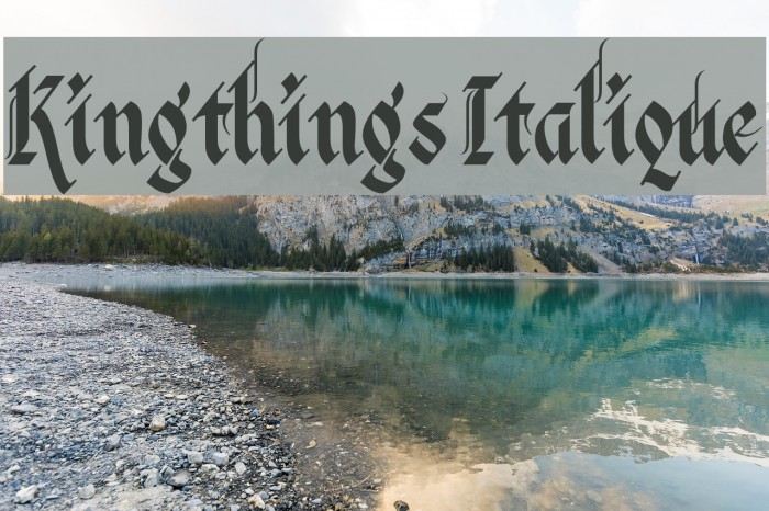 Kingthings Italique Font examples