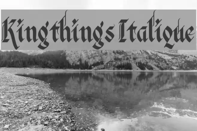 Kingthings Italique フォント examples