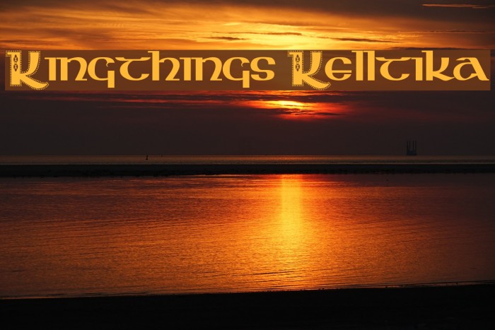 Kingthings Kelltika Font examples