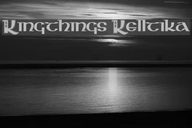 Kingthings Kelltika Font examples
