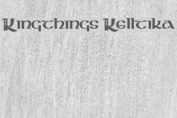 Kingthings Kelltika Font examples