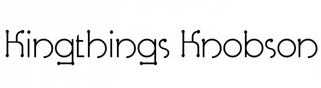 Kingthings Knobson  Fuentes Gratis Descargar