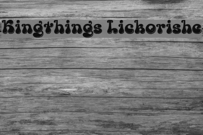 Kingthings Lickorishe Font examples