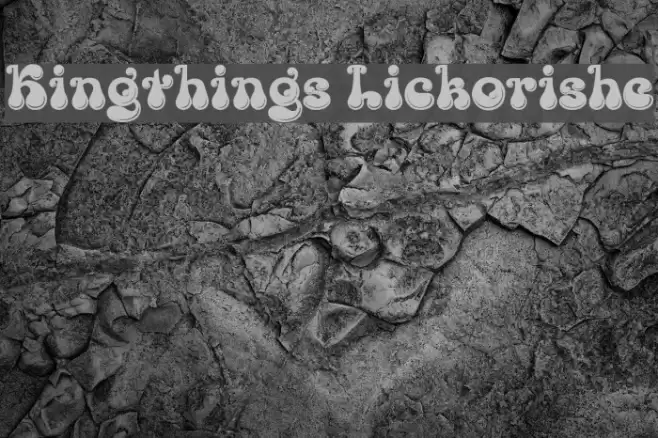Kingthings Lickorishe Font examples