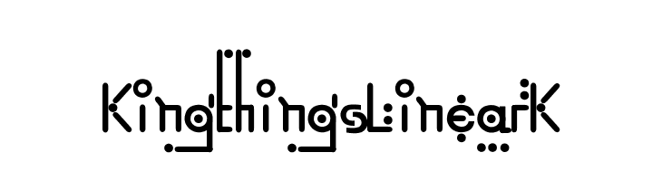 Kingthings Linear K फ़ॉन्ट