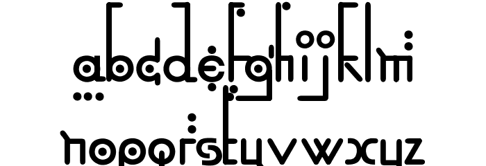 Kingthings Linear K Font LOWERCASE