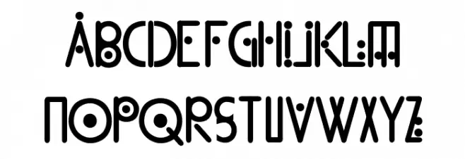 Kingthings Linear K Schriftart Groß