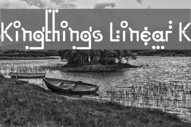 Kingthings Linear K Font examples