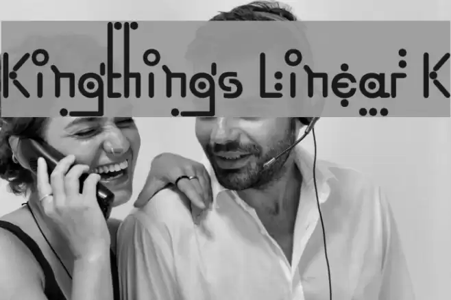 Kingthings Linear K Font examples