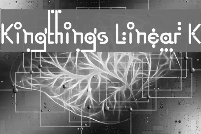 Kingthings Linear K Font examples