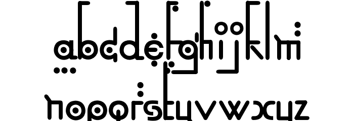 Kingthings Linear K Font LOWERCASE