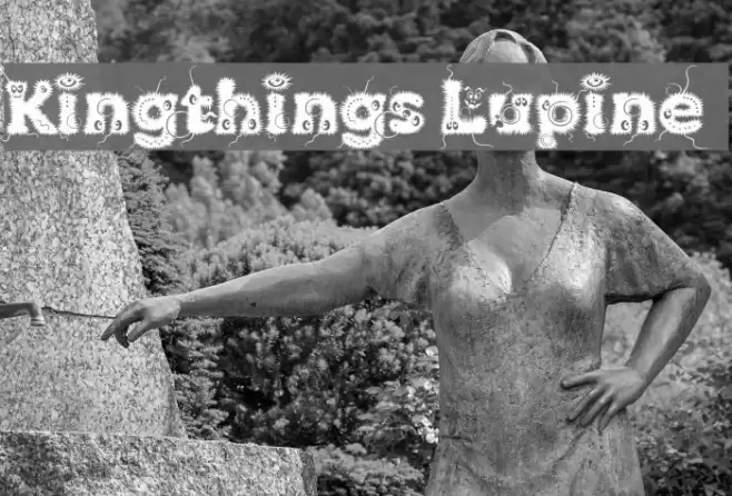 Kingthings Lupine Font examples