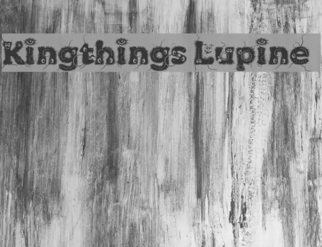 Kingthings Lupine Font examples