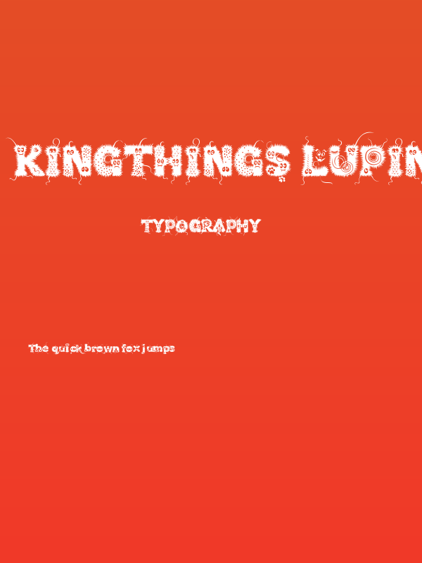 Kingthings Lupine Poster