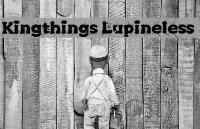 Kingthings Lupineless Font examples