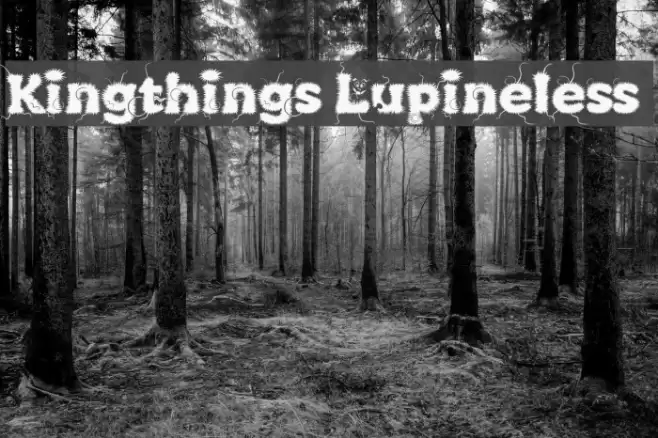 Kingthings Lupineless Font examples