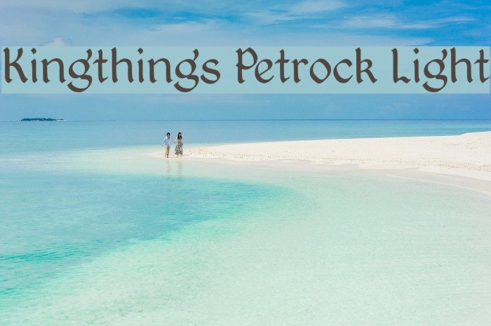 Kingthings Petrock Light Font examples